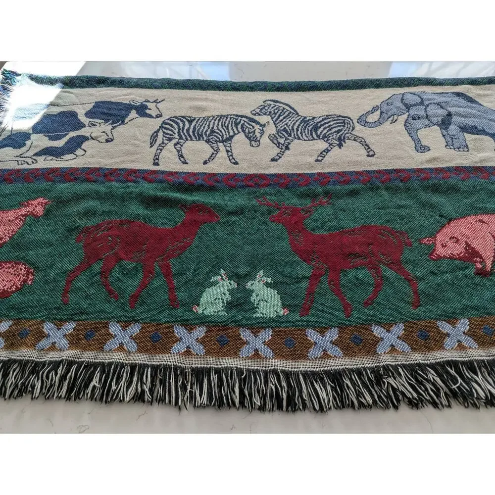 Noah's Ark Throw Blanket/Afghan 50